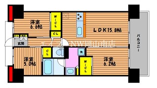 岡山駅 徒歩8分 14階の物件間取画像